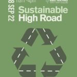 Sustainable High Road poster By Hughes Design for East Finchley Town Team, September 2022