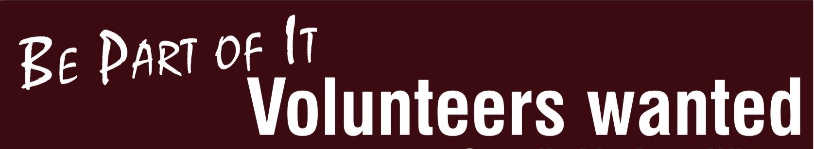 image with text: Volunteering opportunities in East Finchley, compiled by Lynn Winton